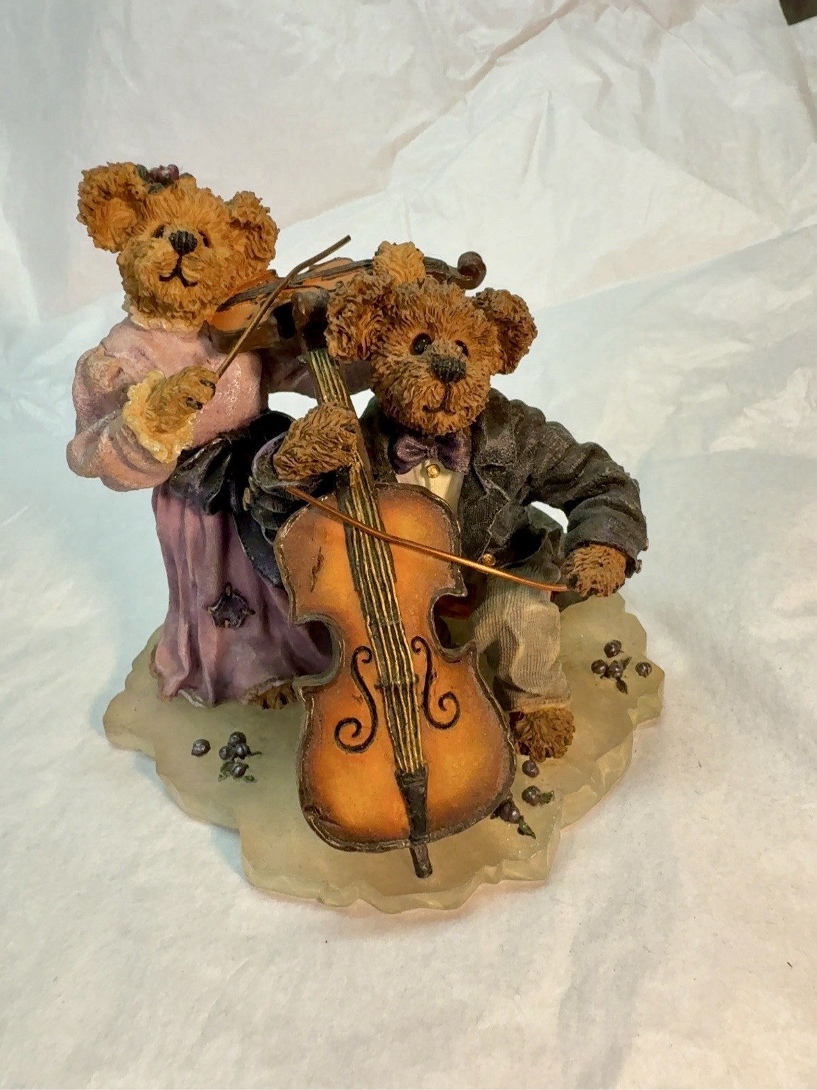 Boyds Bears Amanda & Michael String Section Bearstone #228366