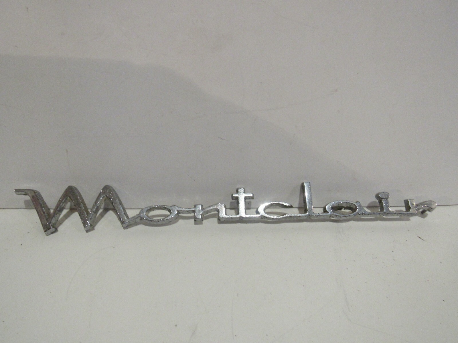 Vintage Mercury Montclair 1950\'s Emblem Badge Script Name Metal 