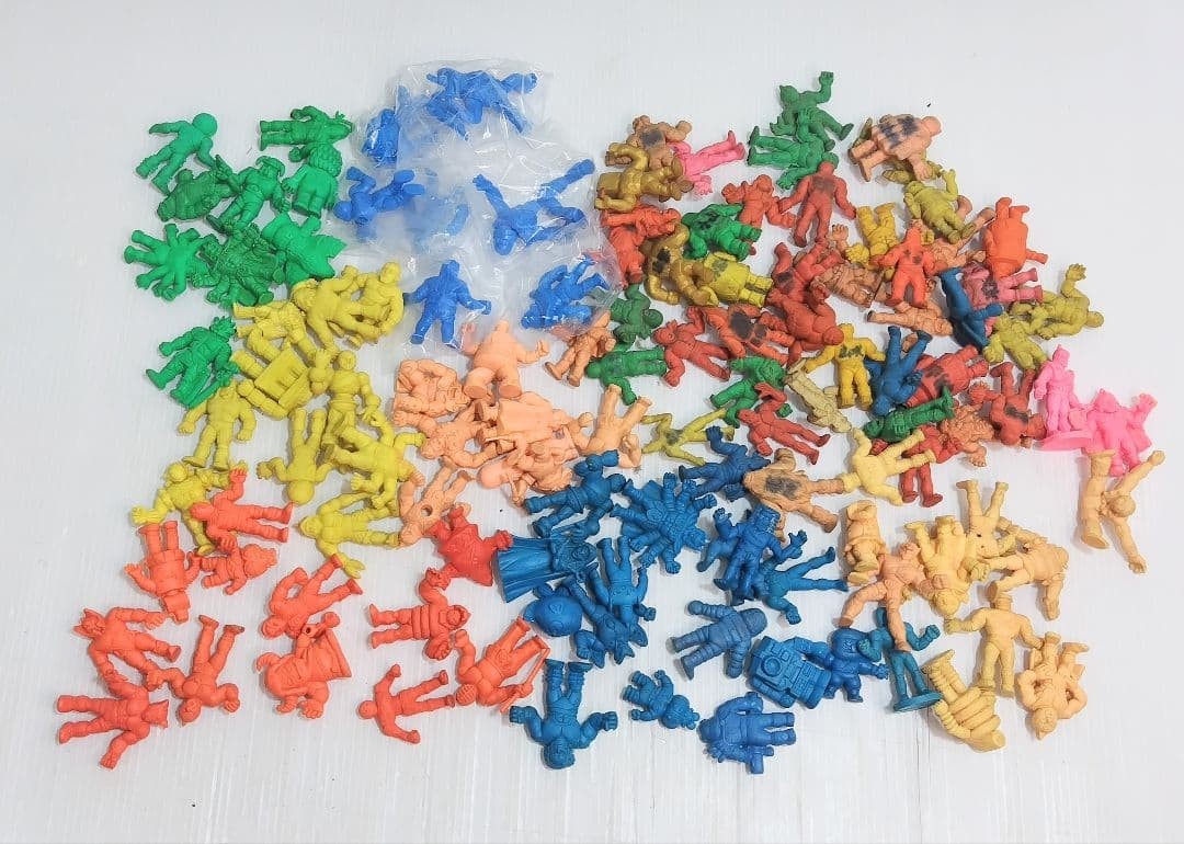 Kinnikuman Eraser Lot 10 Figures Vintage