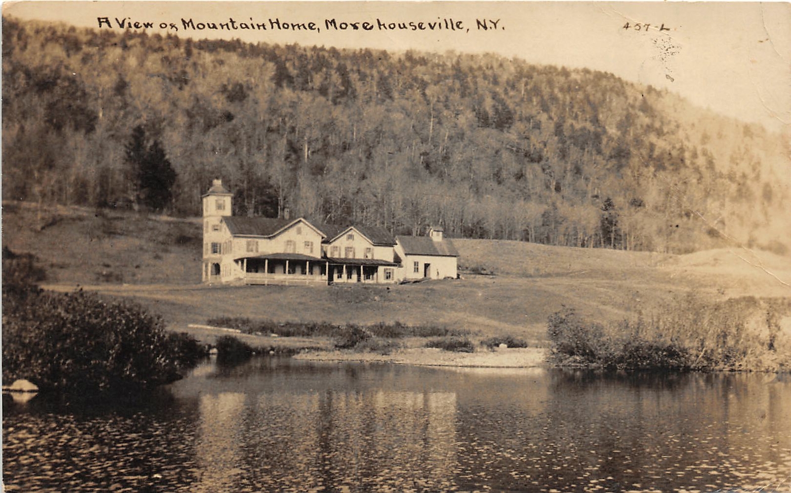 PC1/ Adirondacks Morehouseville New York RPPC Postcard c10  Home 237
