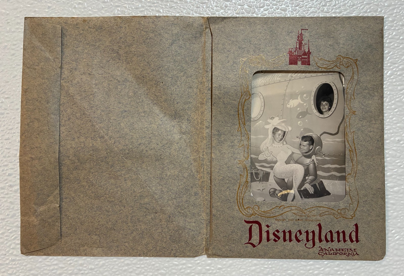 Very Rare 1955 Disneyland Photo & Art Gallery Photo in Original Unused Envelope Very Rare 1955 Disneyland Photo & Art Gallery Photo in Original Unused Envelope