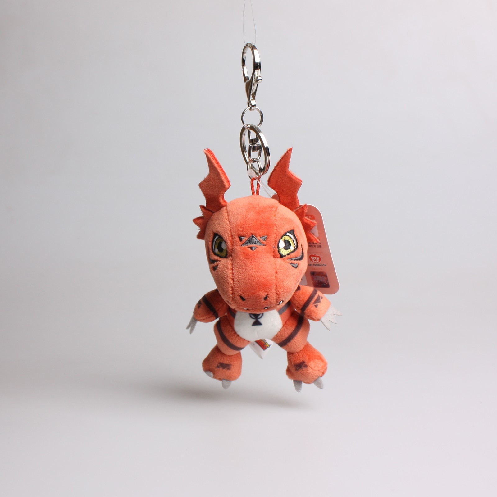 Guilmon Digimon Tamers Licensed Plush Toys Soft Doll Key Chain Ring Bag Strap