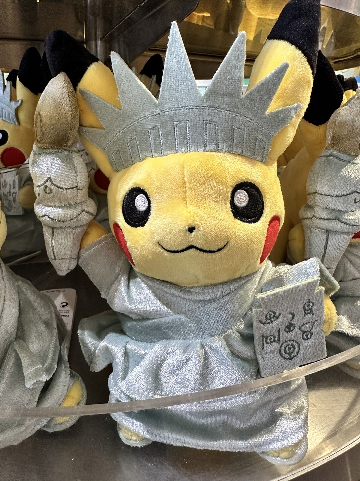 Pokemon Center Nintendo PIKACHU Plush Statue of Liberty Edition NY NYC New York