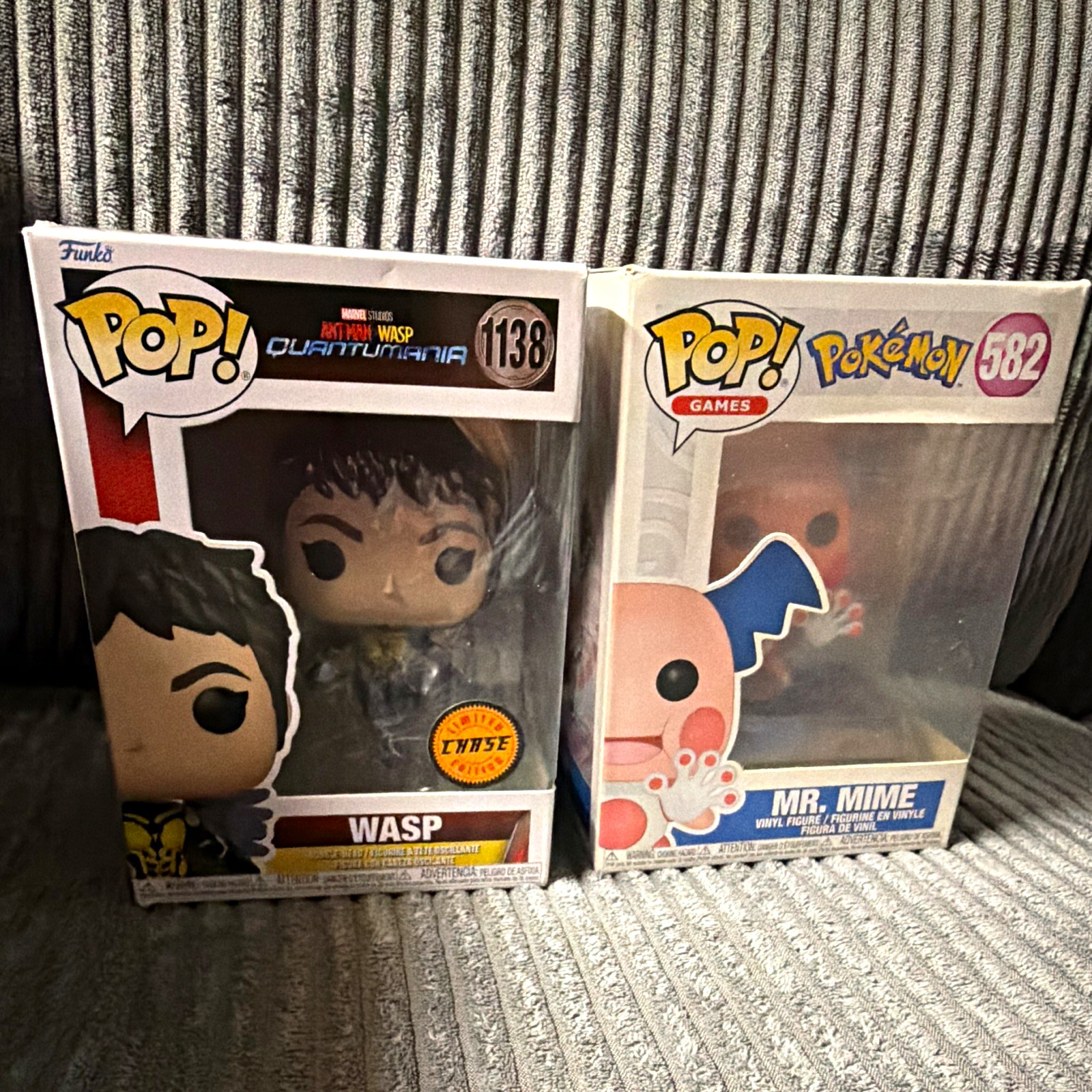 Funko Pop 2-Pack Vinyl Wasp Marvel Ant Man #1138 CHASE & Pokemon Mr. Mime #582