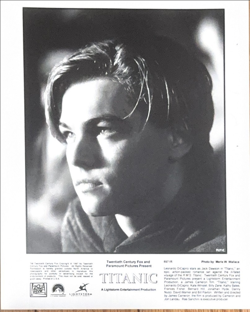Titanic 1997 Vintage Press Photo Leonardo DiCaprio Jack Dawson Portrait 20th Fox Titanic 1997 Vintage Press Photo Leonardo DiCaprio Jack Dawson Portrait 20th Fox