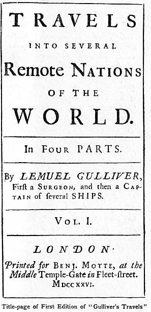 London England Title page from first edition fo Jonathan Swift\'s T- Old Photo