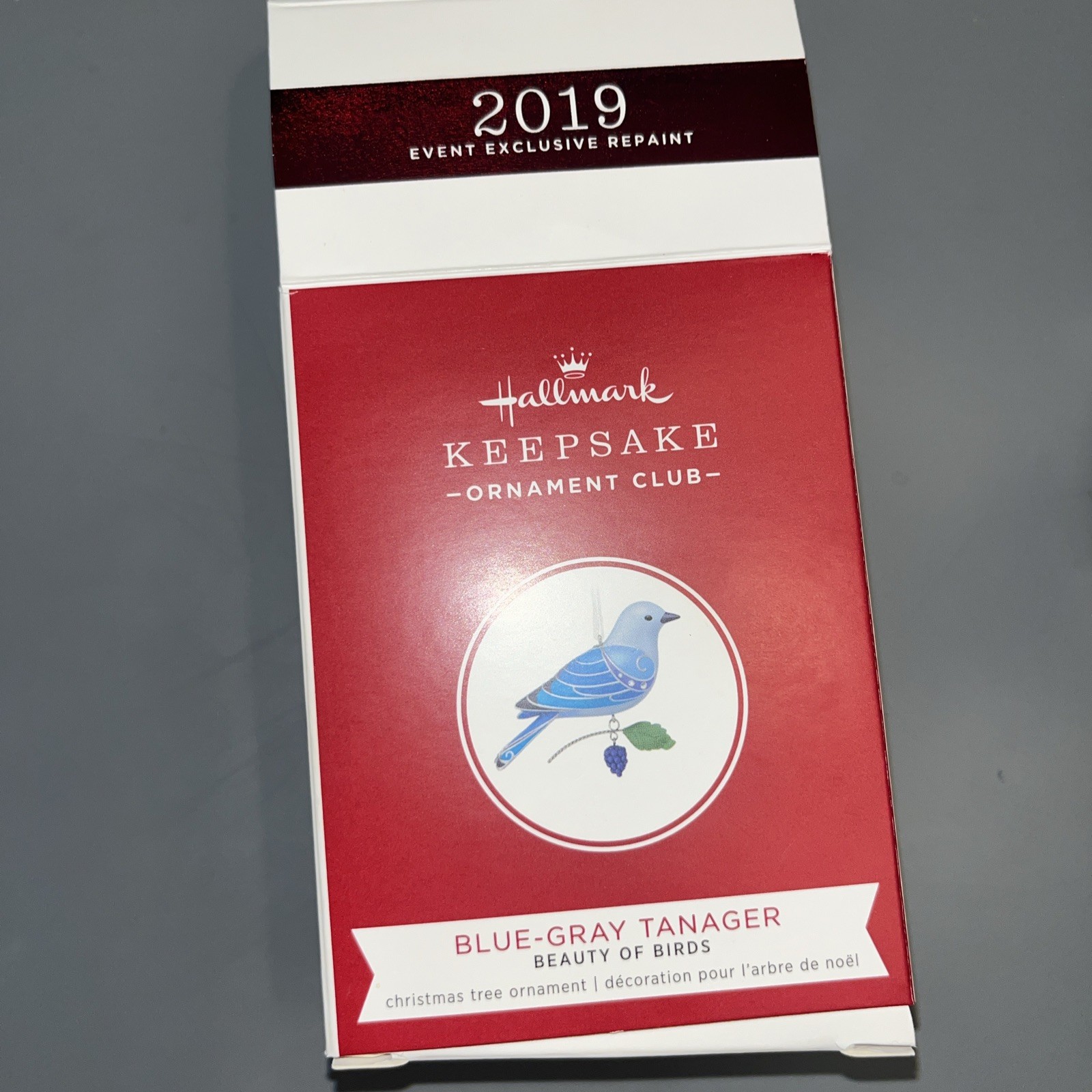 Hallmark KOC Event 2019 Blue-Gray Tanager Ornament Beauty of Birds Repaint Hallmark KOC Event 2019 Blue-Gray Tanager Ornament Beauty of Birds Repaint