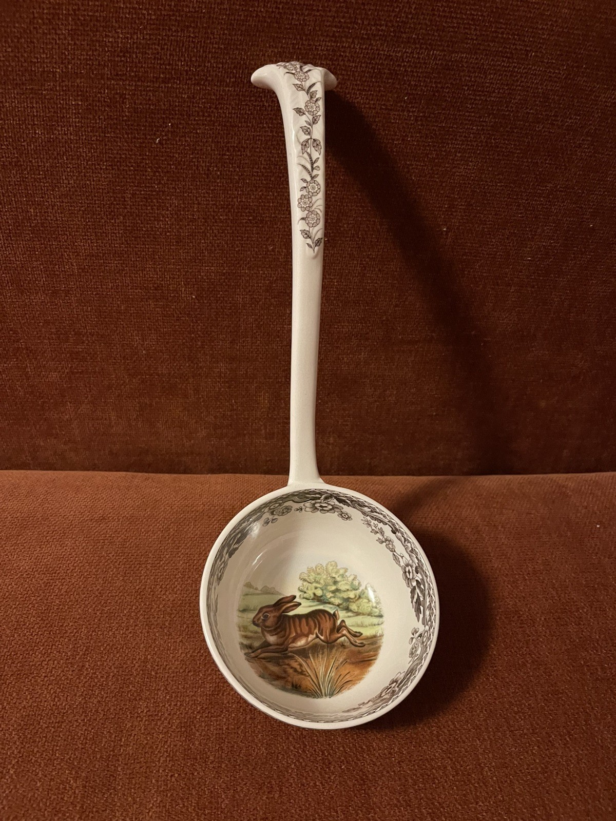 Spode Woodland rabbit Tureen Ladle rare  S3422