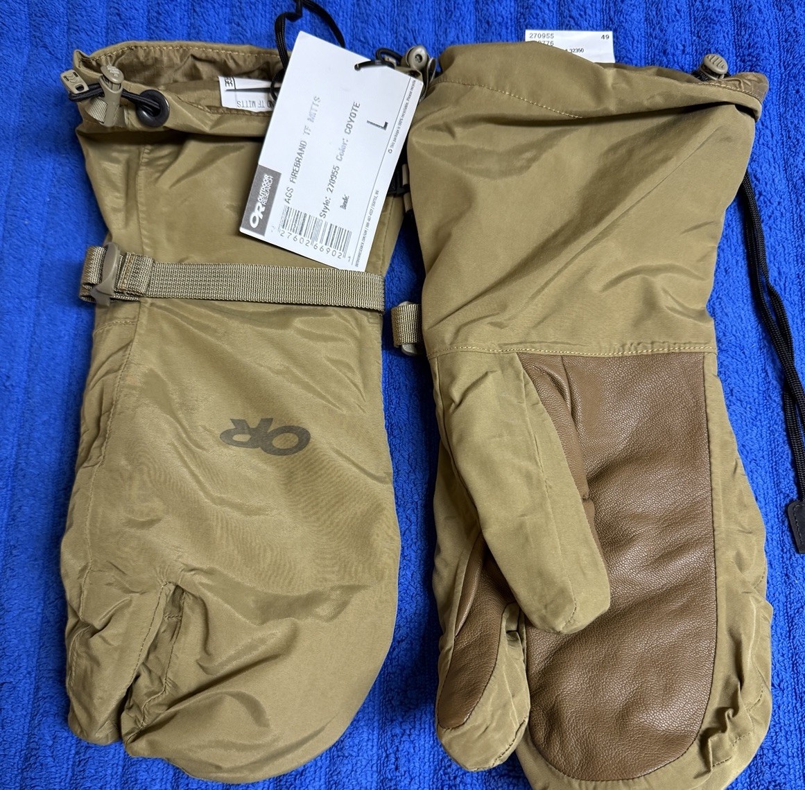 Outdoor Research Large AGS Firebrand Tf Mitts Large NWT