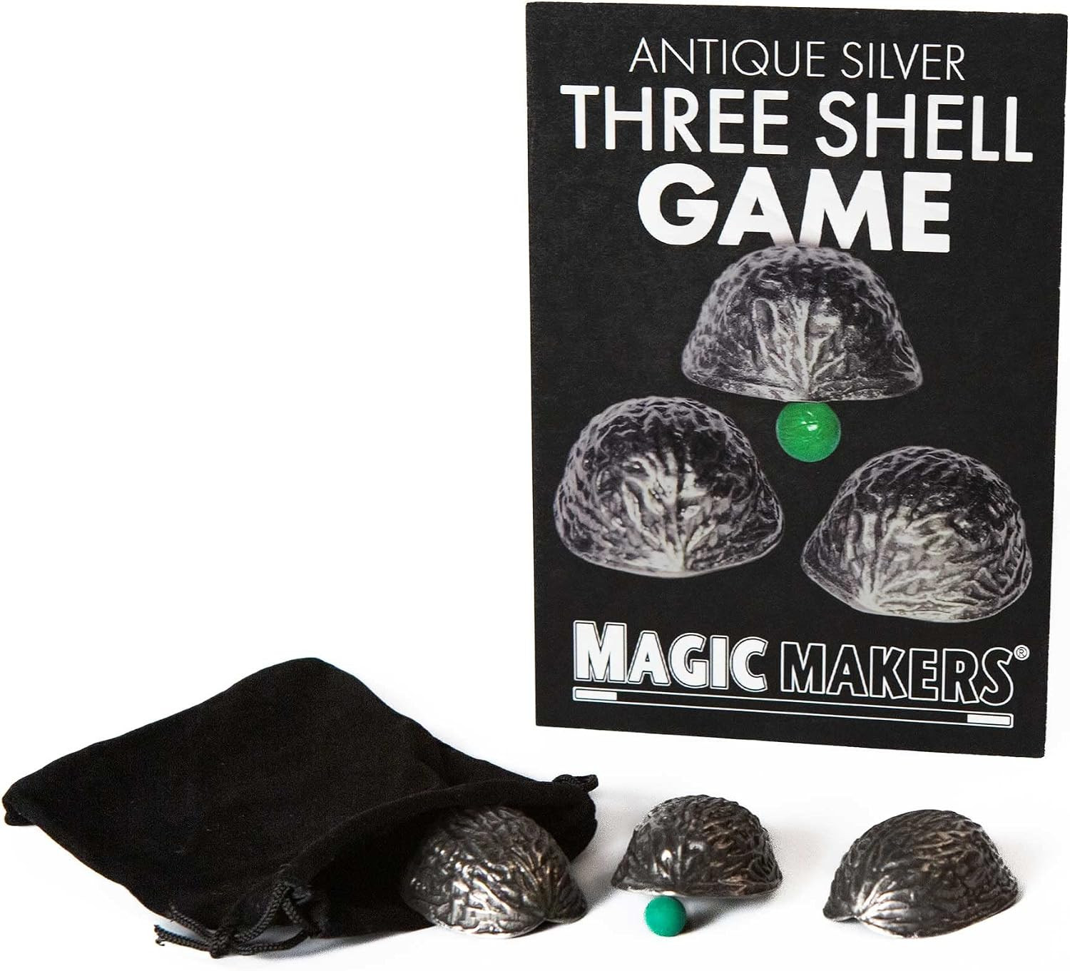 Antique Silver 3 Shell Game