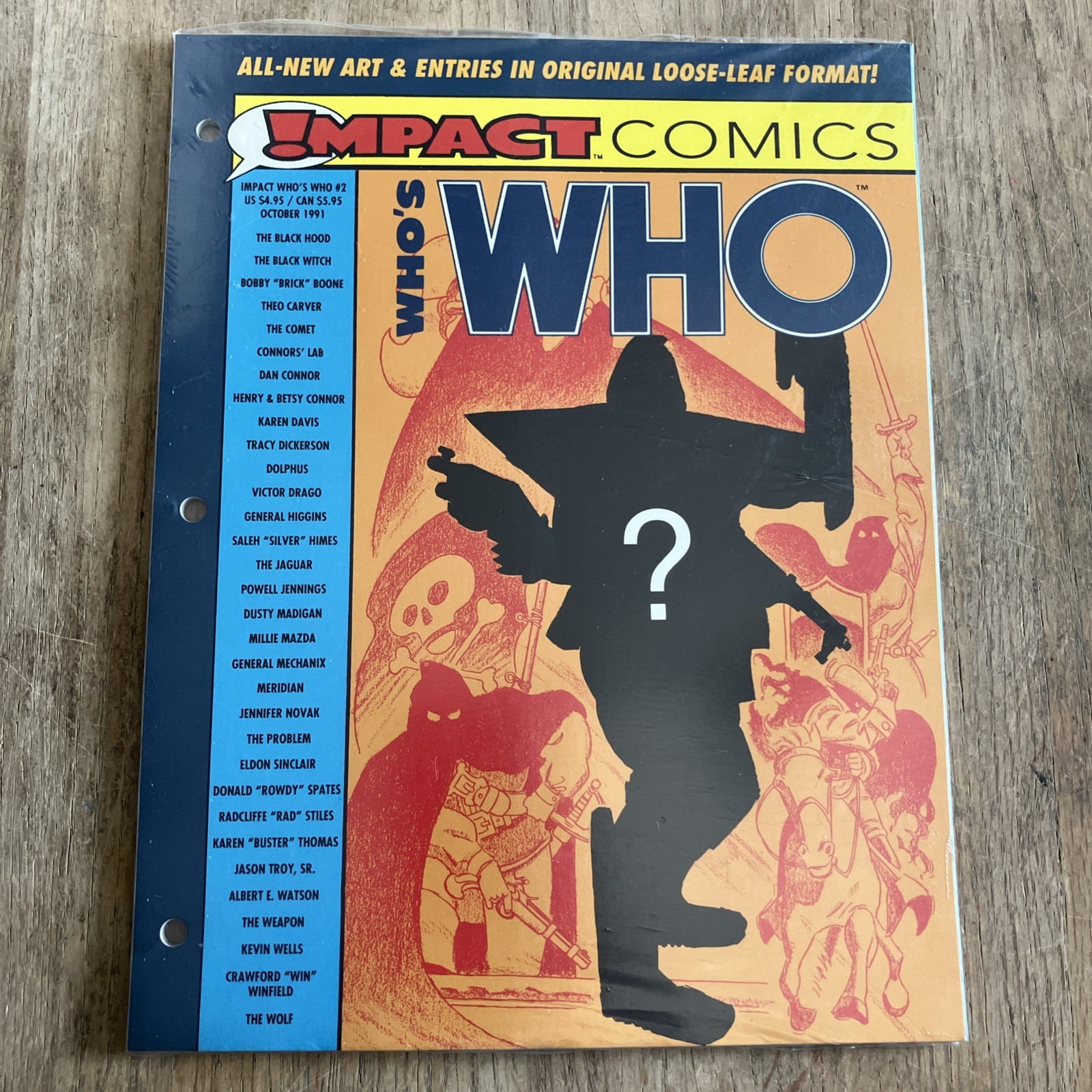 WHO\'S WHO IN THE Impact Comics UNIVERSE # 2 LOOSE LEAF Factory Sealed 1991 WHO\'S WHO IN THE Impact Comics UNIVERSE # 2 LOOSE LEAF Factory Sealed 1991