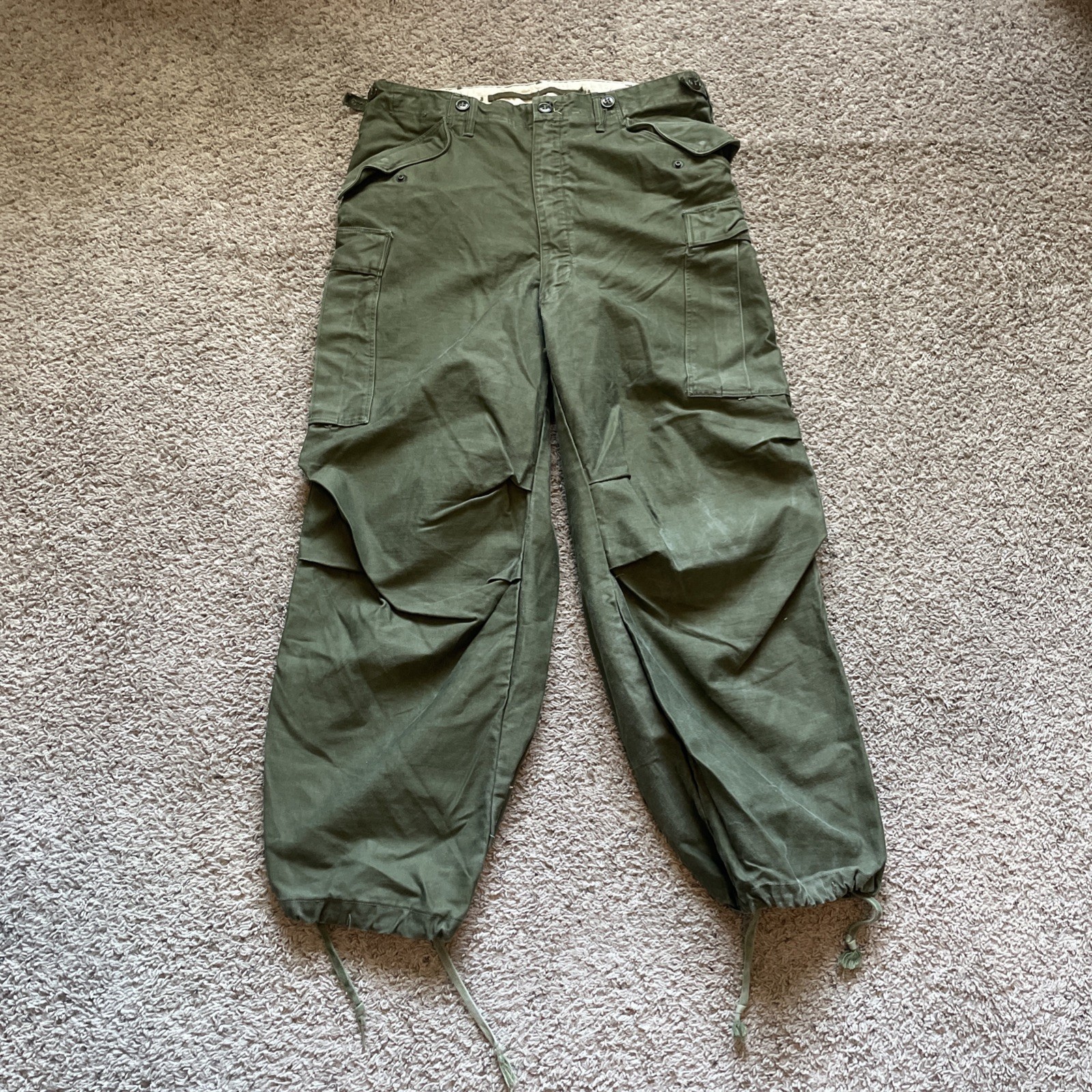 VTG 1952 US Army M51 Field Shell Trousers Mens Regular M Korean War L. W. Foster