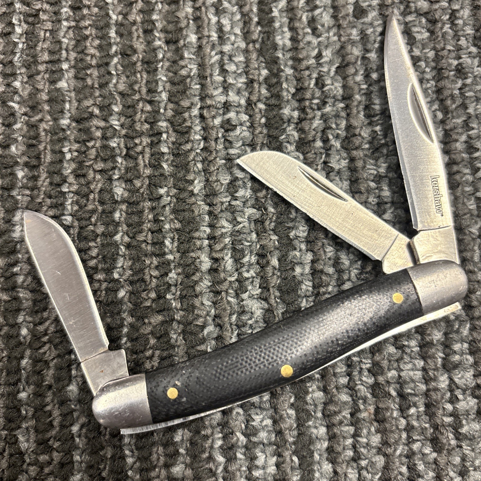 Kershaw Brandywine Knife 4382 Three Blade Folding Stockman Kershaw Brandywine Knife 4382 Three Blade Folding Stockman