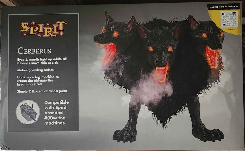 New Spirit Halloween Cerberus 3 Headed Dog Animatronic New Spirit Halloween Cerberus 3 Headed Dog Animatronic