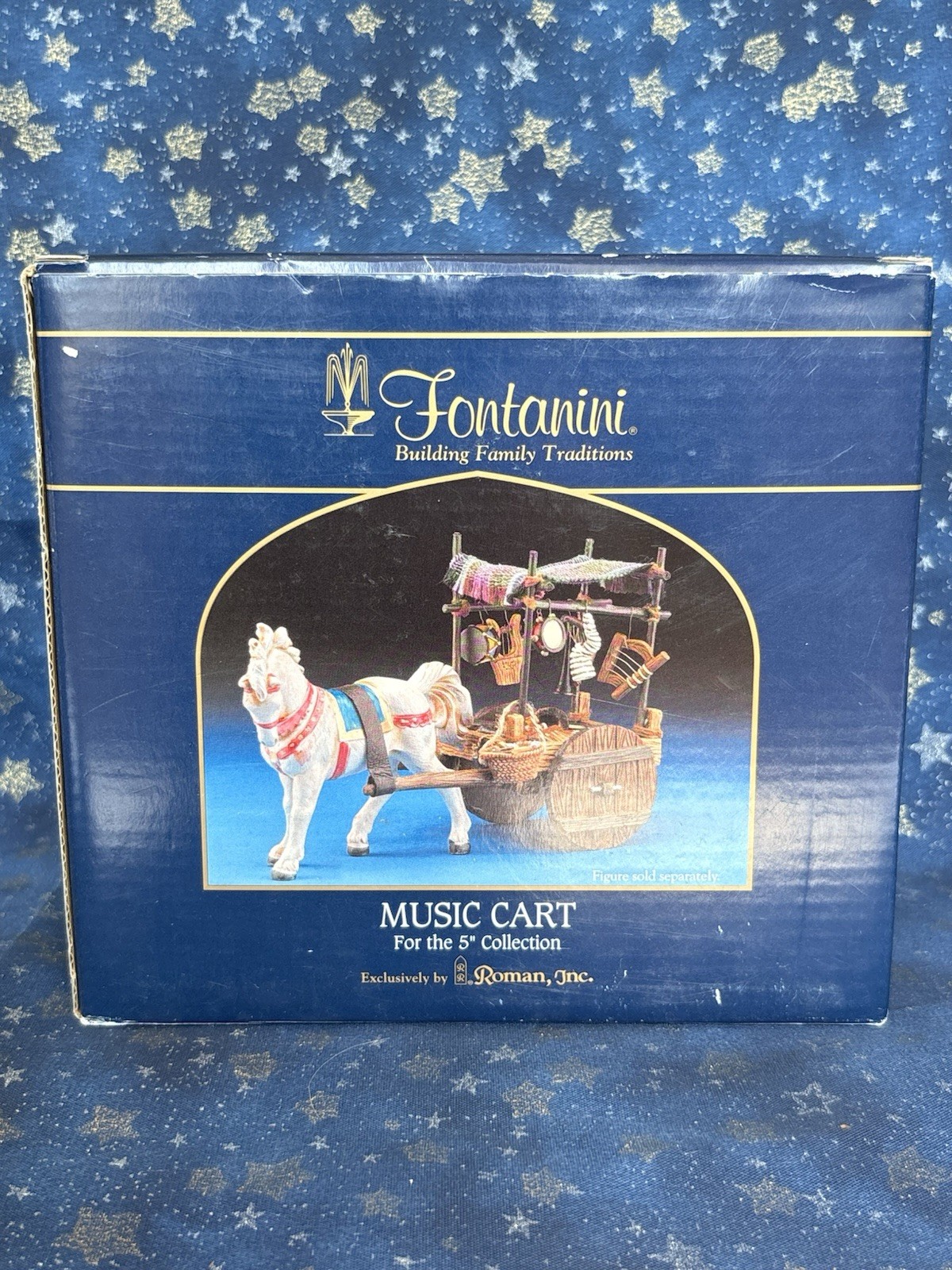 Fontanini By Roman 5” Nativity Scene Rare MUSIC CART With Instruments. Fontanini By Roman 5” Nativity Scene Rare MUSIC CART With Instruments.