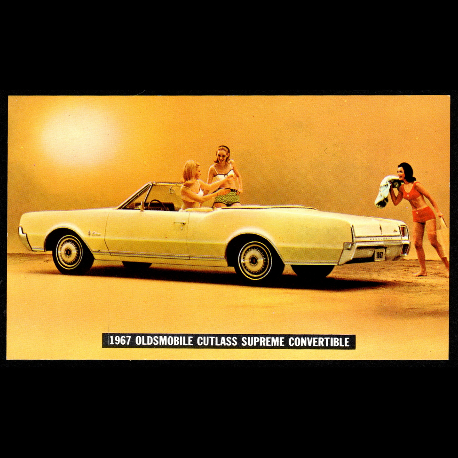 1967 Oldsmobile Cutlass Supreme Convertible: Original Dlr Promo POSTCARD Unused