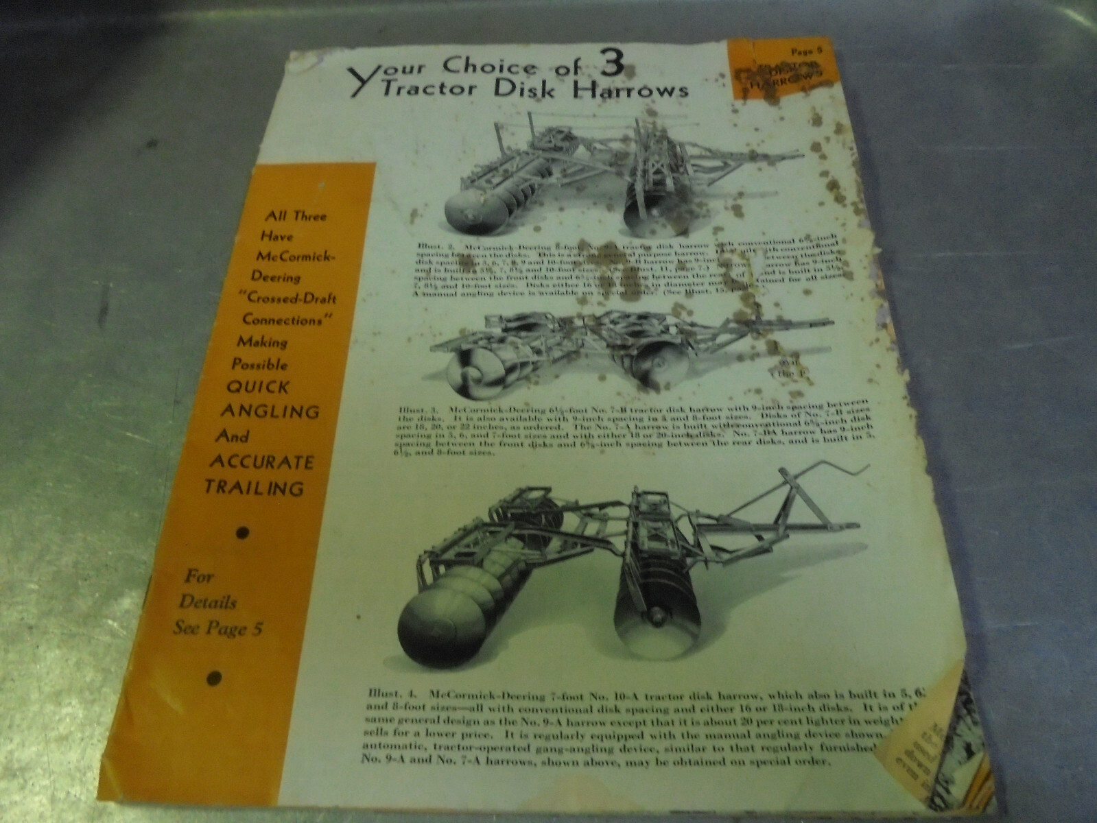 Vintage 1920\'s McCormick-Deering Tillage equipment brochure