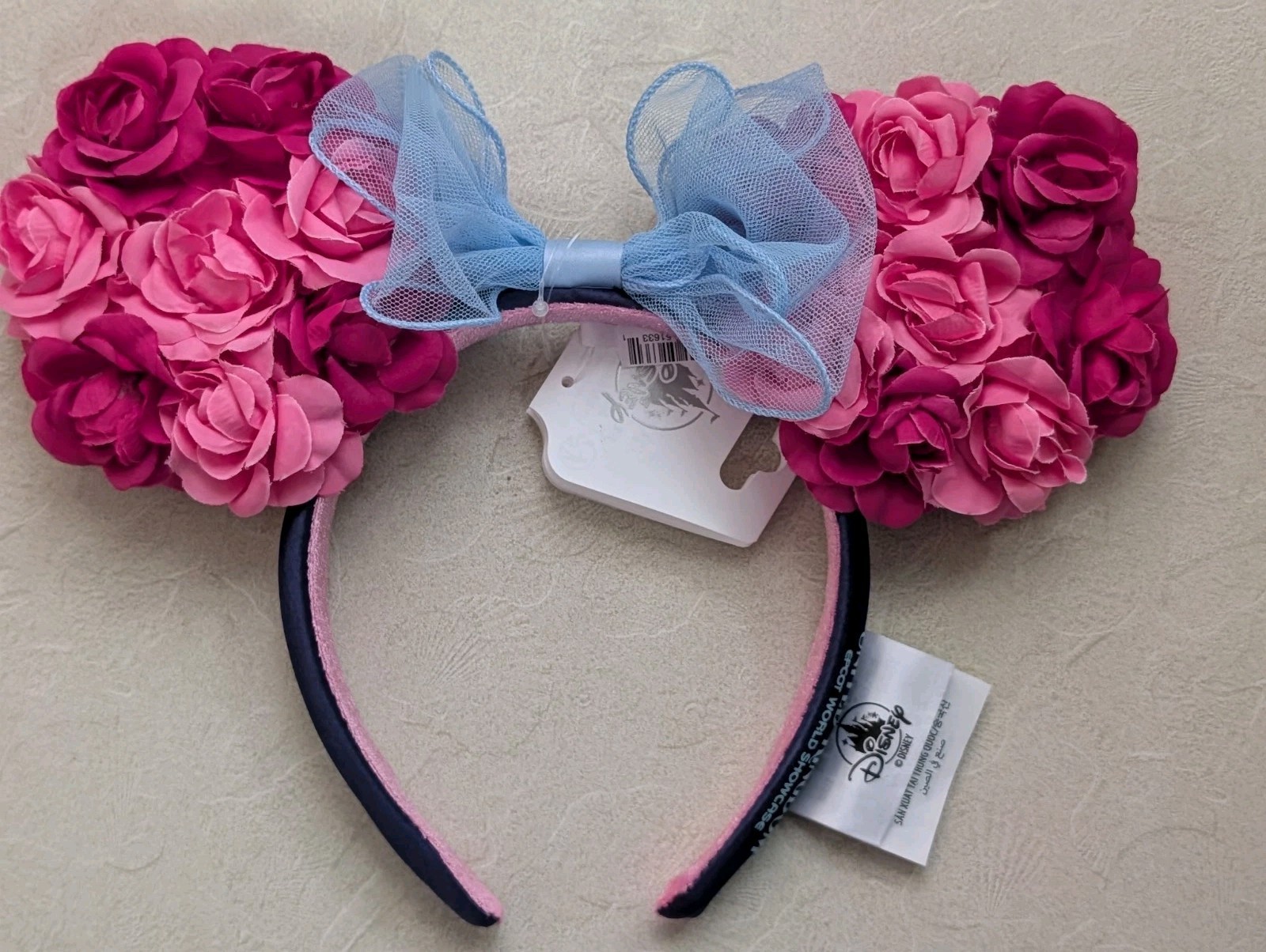 Disney EPCOT World Showcase United Kingdom UK Roses Bow Ears Headband New 2026 Disney EPCOT World Showcase United Kingdom UK Roses Bow Ears Headband New 2026