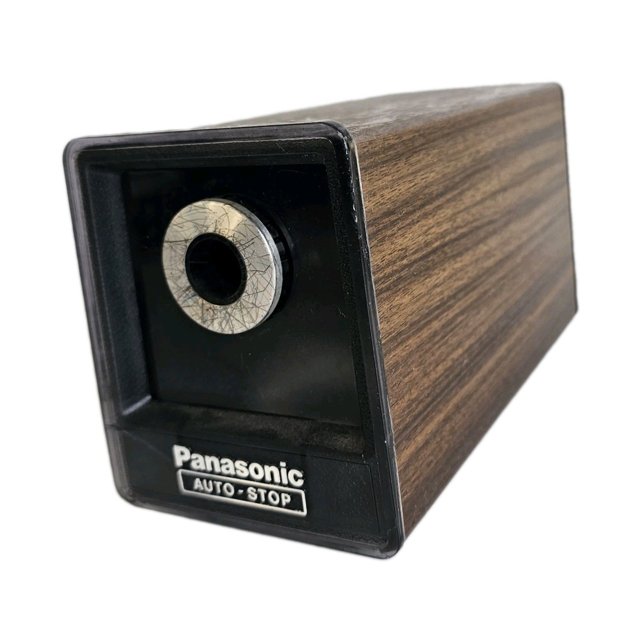 Vintage Panasonic KP-77 Auto-Stop Electric Pencil Sharpener Woodgrain Tested ✏️ Vintage Panasonic KP-77 Auto-Stop Electric Pencil Sharpener Woodgrain Tested ✏️