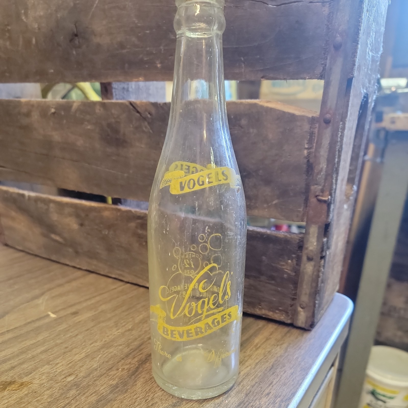 Extremely Rare Vintage Vogel's Beverage Soda Bottle Evansville Indiana Extremely Rare Vintage Vogel's Beverage Soda Bottle Evansville Indiana