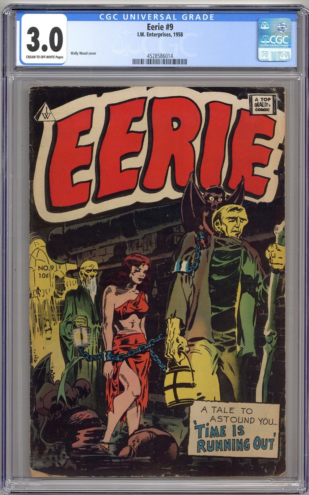 EERIE #9 3.0 CGC 3.0 CREAM TO OFF-WHITE PAGES I.W. ENTERPRISES EERIE #9 3.0 CGC 3.0 CREAM TO OFF-WHITE PAGES I.W. ENTERPRISES