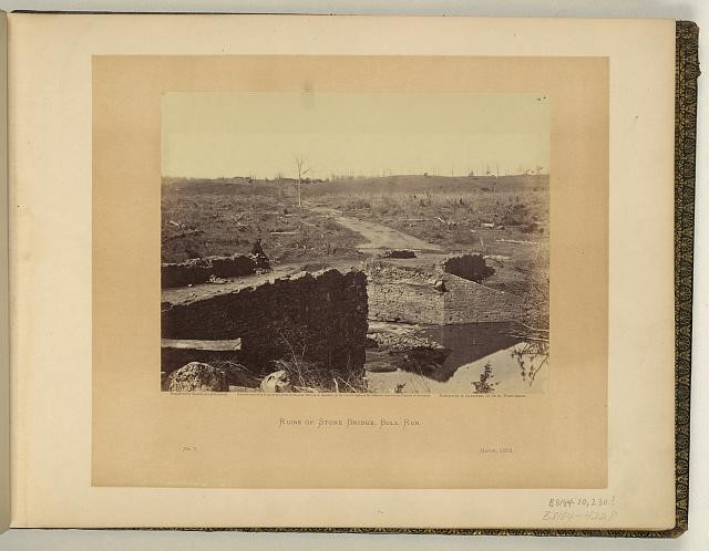 Photo:Bull Run Virginia 1862 Ruins of Stone Bridge Civil War Damage
