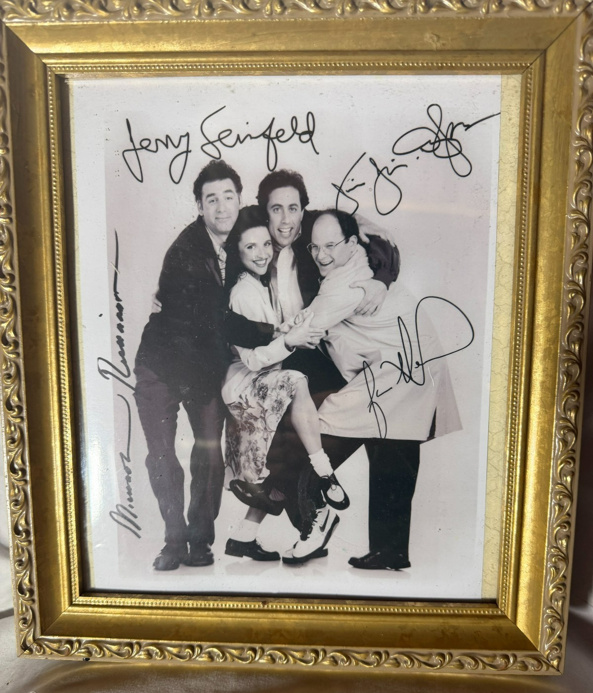 😁 Framed NEW Seinfeld Cast Photo Autographed Rare LOW PRICE ❤️ 😁 Framed NEW Seinfeld Cast Photo Autographed Rare LOW PRICE ❤️