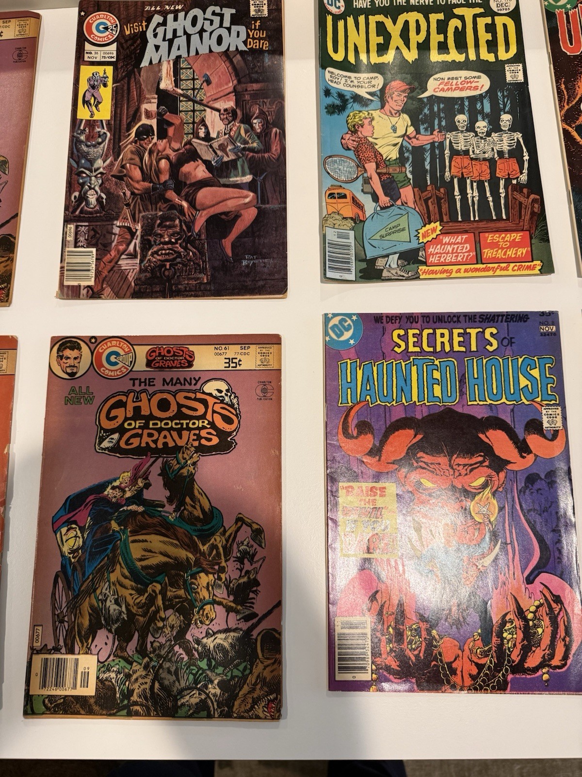 Vintage Horror Comic Lot 17 DC Charlton Marvel Ghosts Unexpected Bronze Age