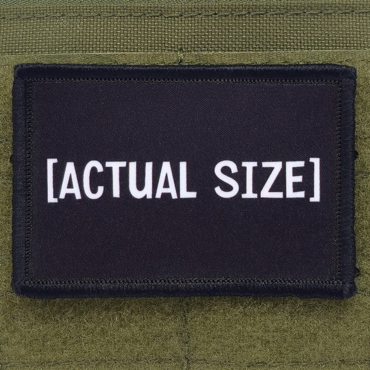 Actual Size Patch Moral Tactical Meme USA Made Hook & Loop 3x2
