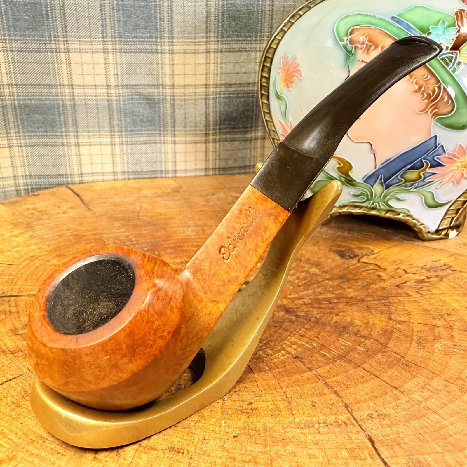 Vintage Edward's Royce (Top Tier) Bulldog Birdseye & Straight Smooth Estate Pipe