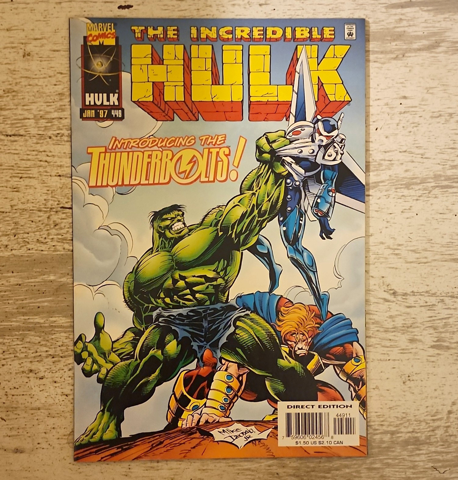Marvel Comics The Incredible Hulk #449 (1997) Direct Edition Thunderbolts VF/NM