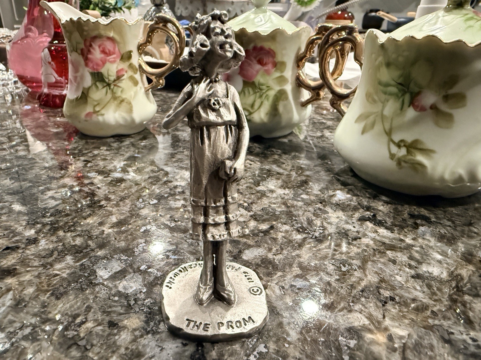Vintage 1979 Philip Kraczkowski The Prom Hudson Pewter Figurine USA 3.5\