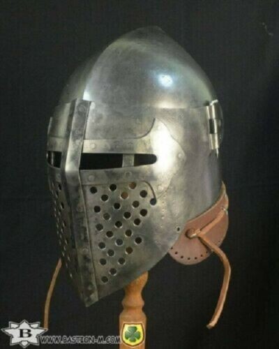 Armour Buhurt Battle Gift Medieval Reproduction. Bascinet Knight Helmet Medieval Armour Buhurt Battle Gift Medieval Reproduction. Bascinet Knight Helmet Medieval