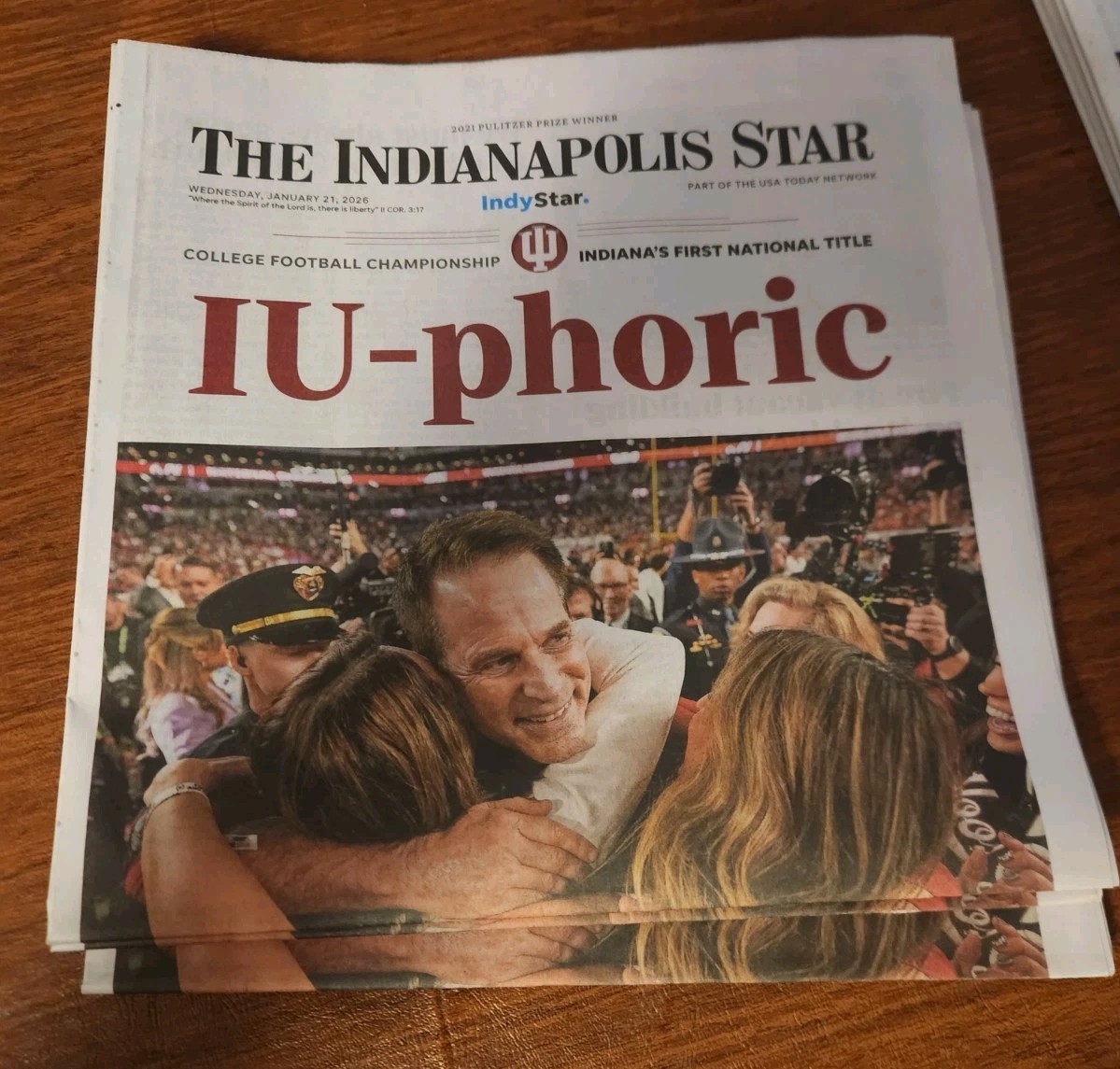 Indianapolis Star - January 21, 2026 - 'IU-phoric' Indianapolis Star - January 21, 2026 - 'IU-phoric'