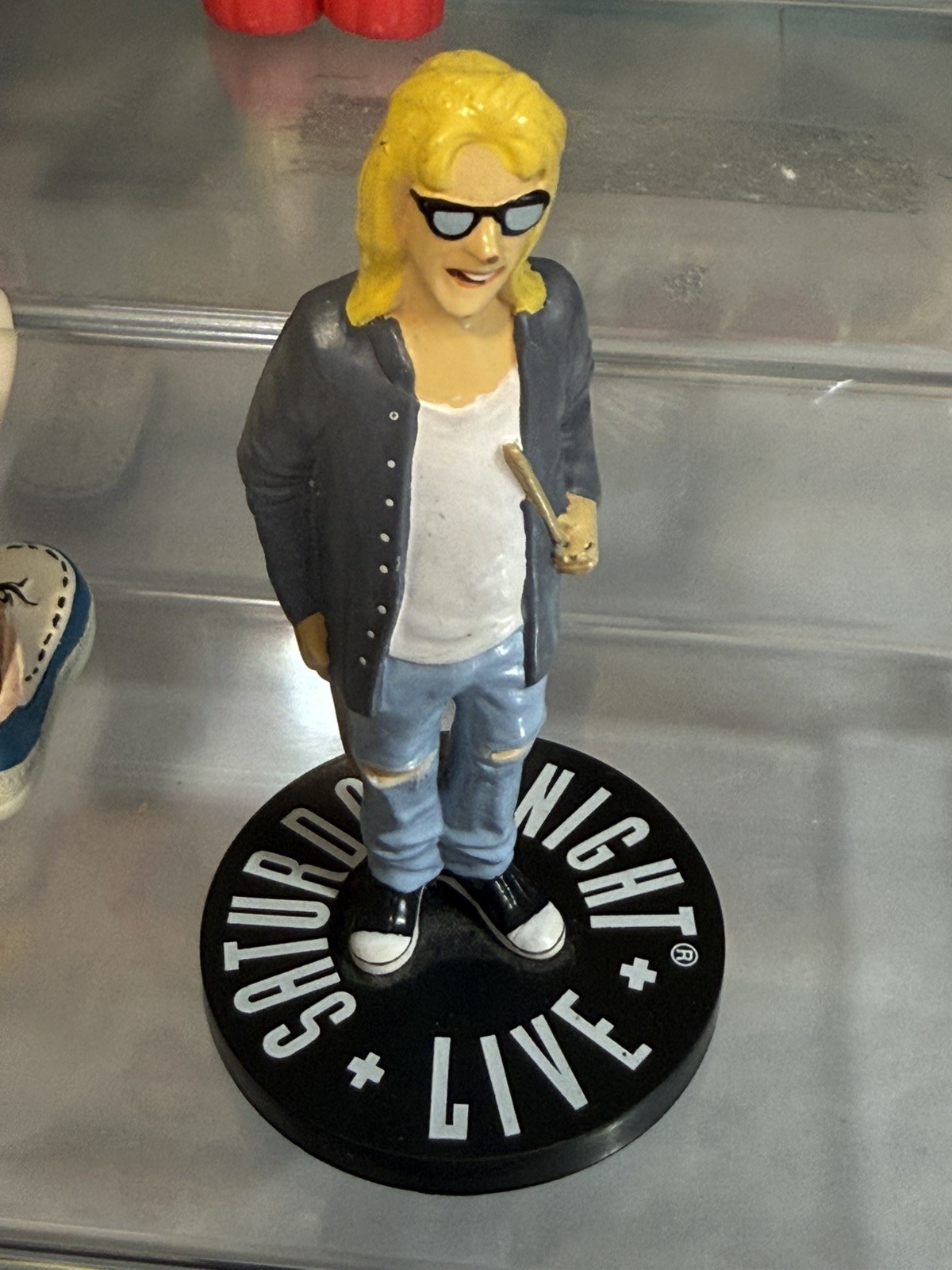 Vtg Waynes World SNL Figures 1991 Garth Figurine Party Time Excellent