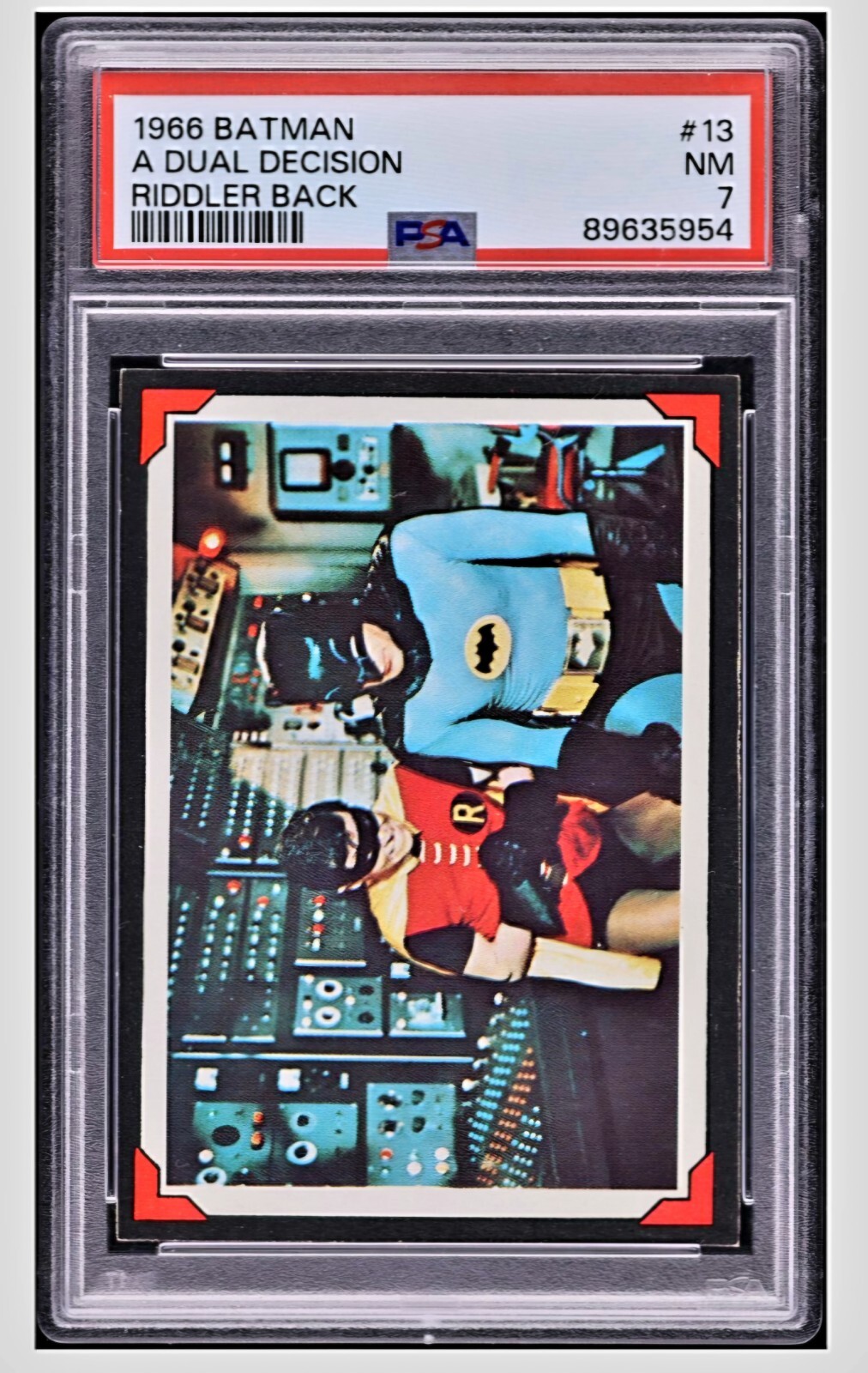 1966 🫟 PSA 7 Batman #13 A Dual Decision Riddler Back 