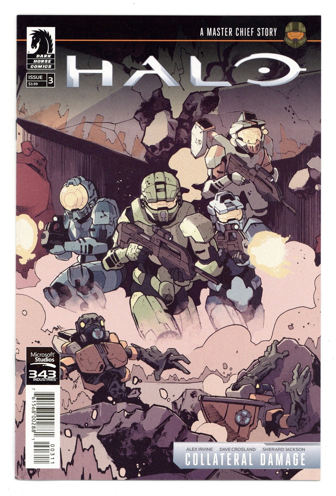 Halo Collateral Damage #3 VF- 7.5 2018