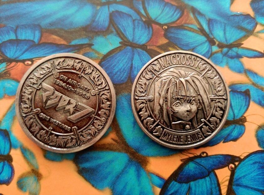 ROBOTECH macross 7 plus mylène jenius COMMEMORATIVE MEDAL