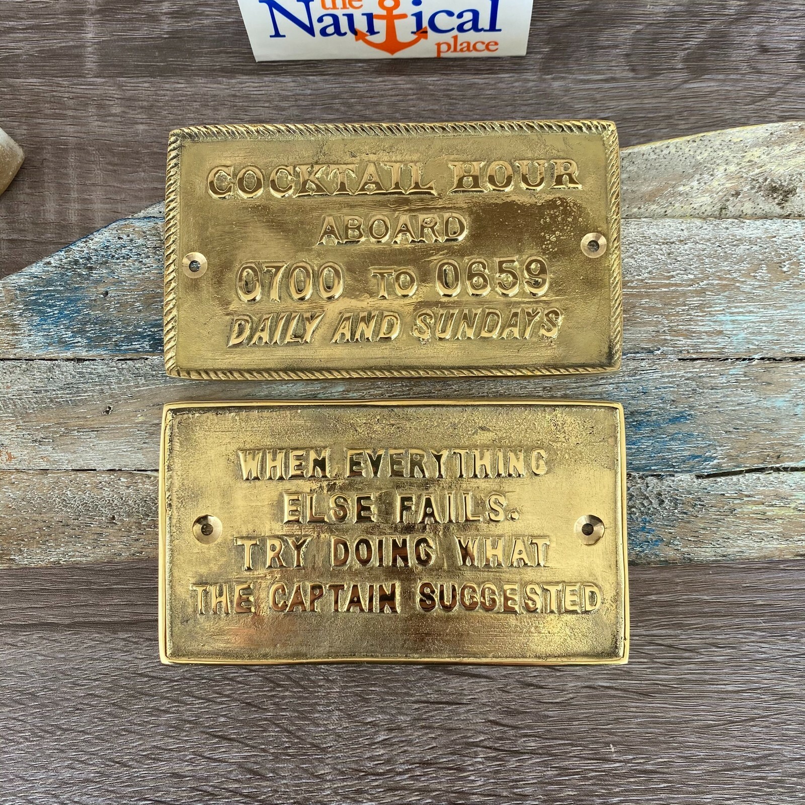 Solid Brass Door Signs, Captain Suggested, Cocktail Hour, Nautical Wall Decor Solid Brass Door Signs, Captain Suggested, Cocktail Hour, Nautical Wall Decor