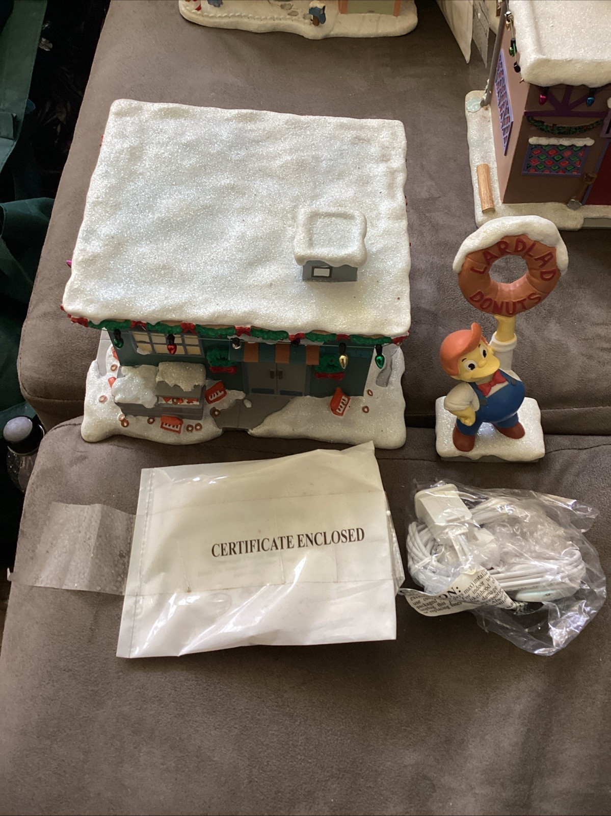 Hawthorne Village Simpsons Christmas Lard Lad Donut Shop Lardlad