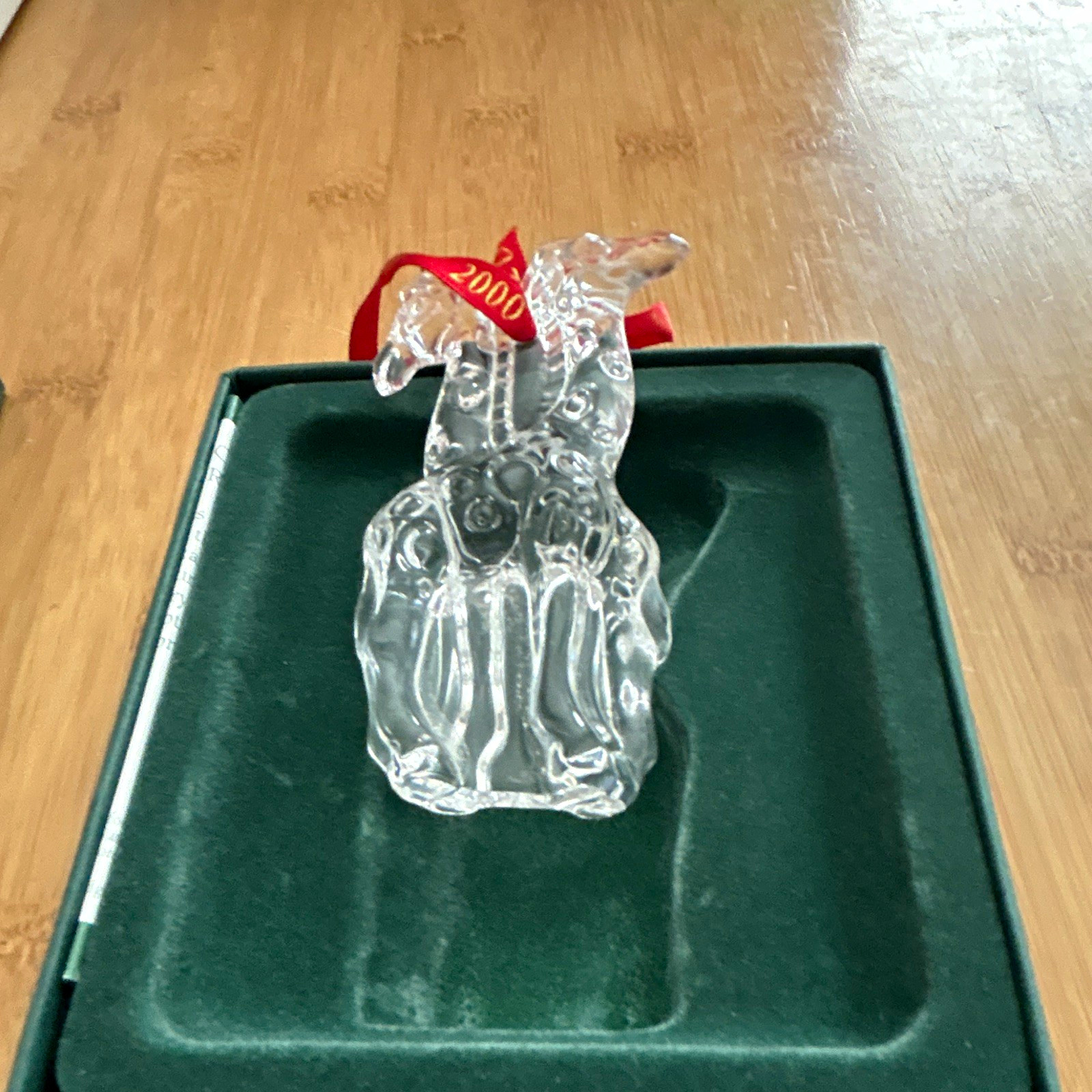 Marquis Waterford Crystal Noah's Ark Giraffe Hanging Ornament 2000 116271