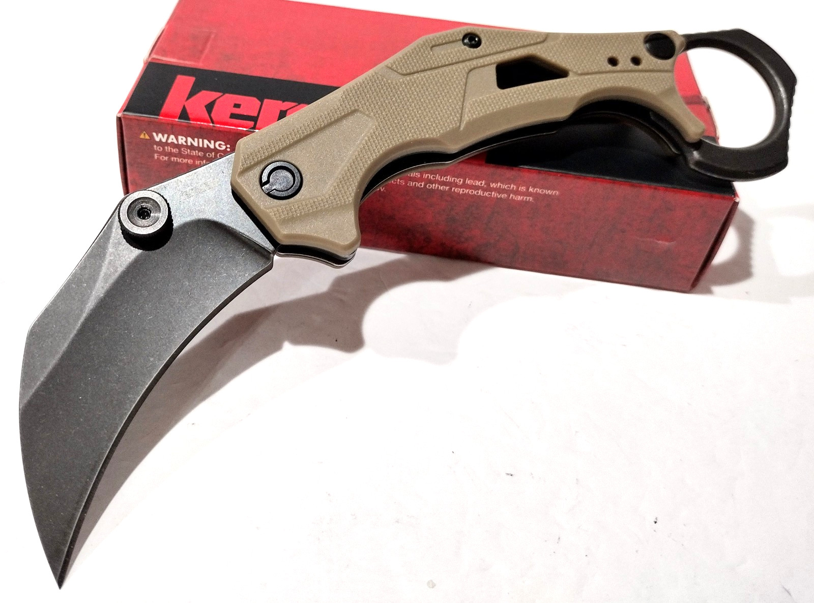 KERSHAW KS2064 TAN Outlier Spring Open Assisted Tactical Folding Pocket Knife KERSHAW KS2064 TAN Outlier Spring Open Assisted Tactical Folding Pocket Knife