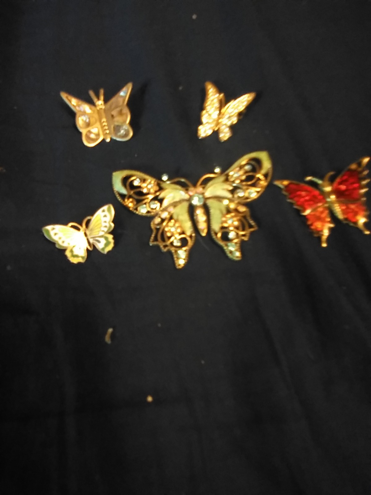 5 , beautiful butterflies pins brooth