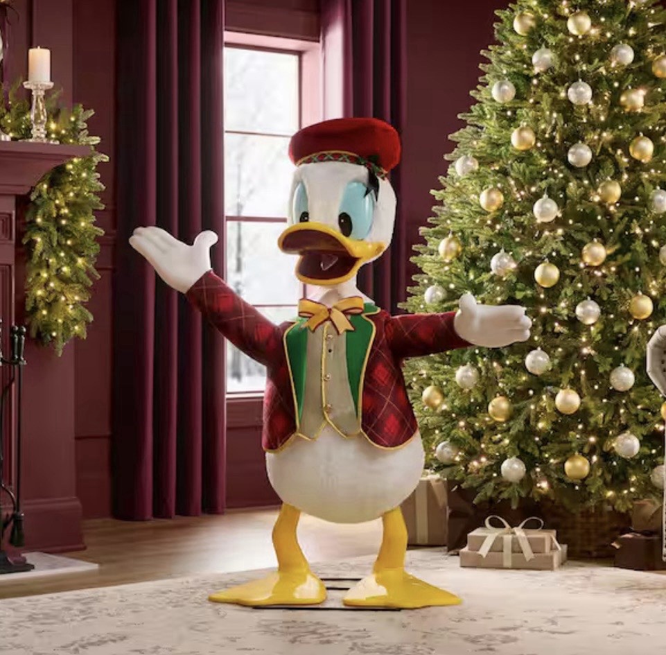 Disney 4 FT Animated Donald Duck Interactive Holiday Christmas Animatronic 2026