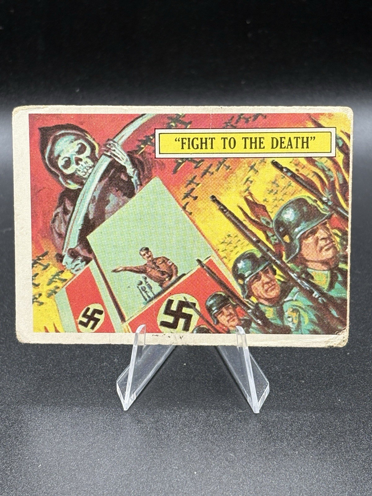 1965 Topps Battle Trading Card #1 Fight to the Death