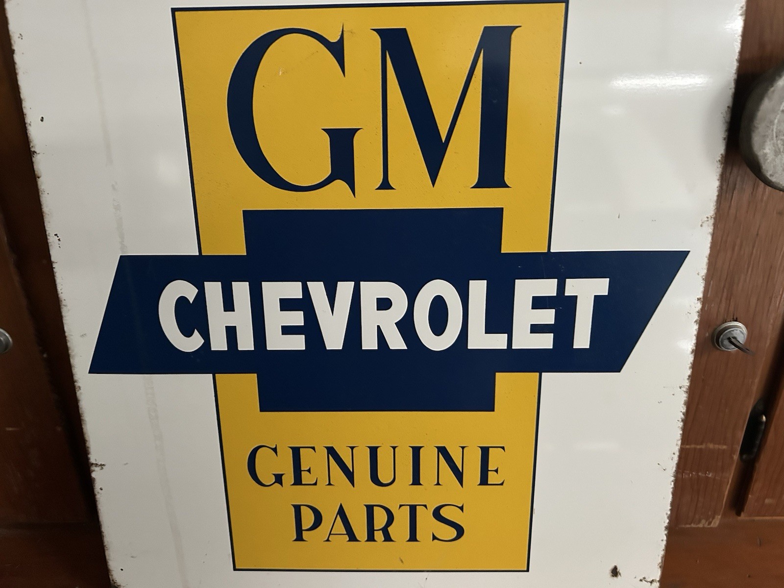 Original 24x18 GM Chevrolet Parts Sign Original 24x18 GM Chevrolet Parts Sign