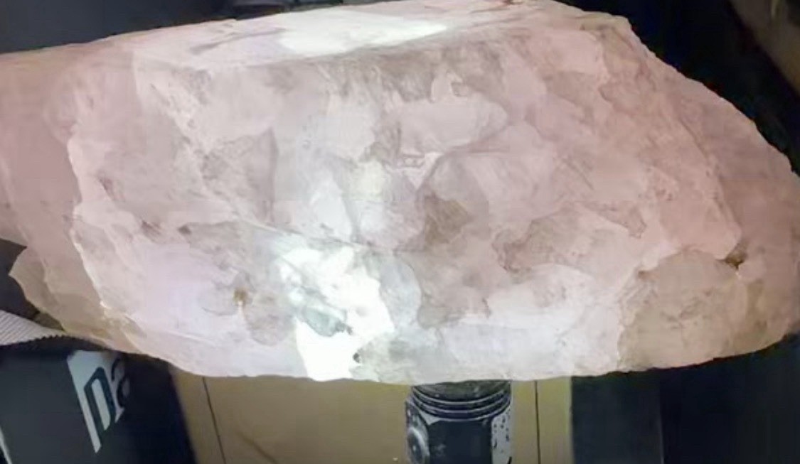 MUSEUM GRADE 10.5 LB Raw Rose Quartz Boulder - Translucent Jelly Pink Statement
