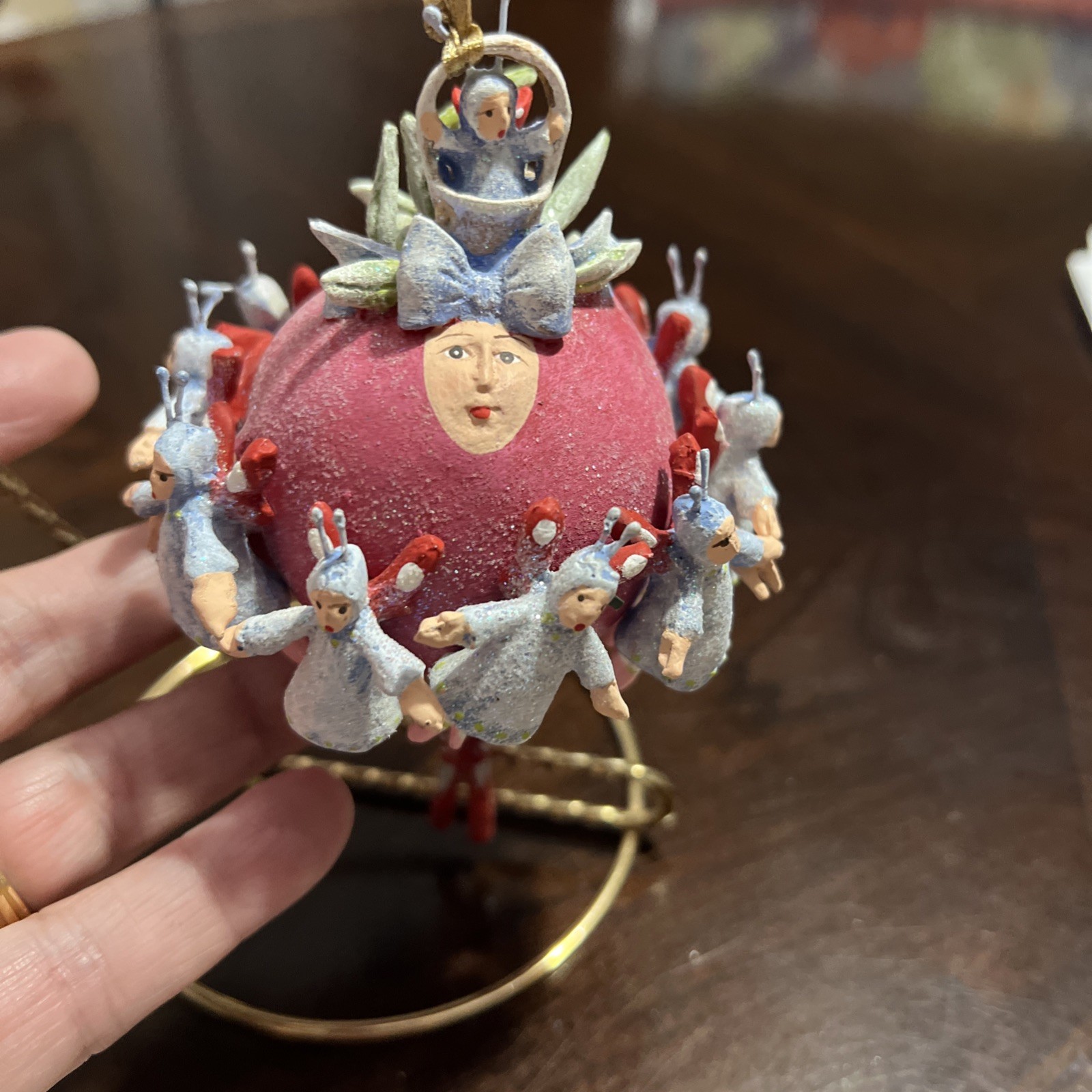 PATIENCE BREWSTER 12 Days of Christmas 11 Ladies Dancing Department 56 Ornament