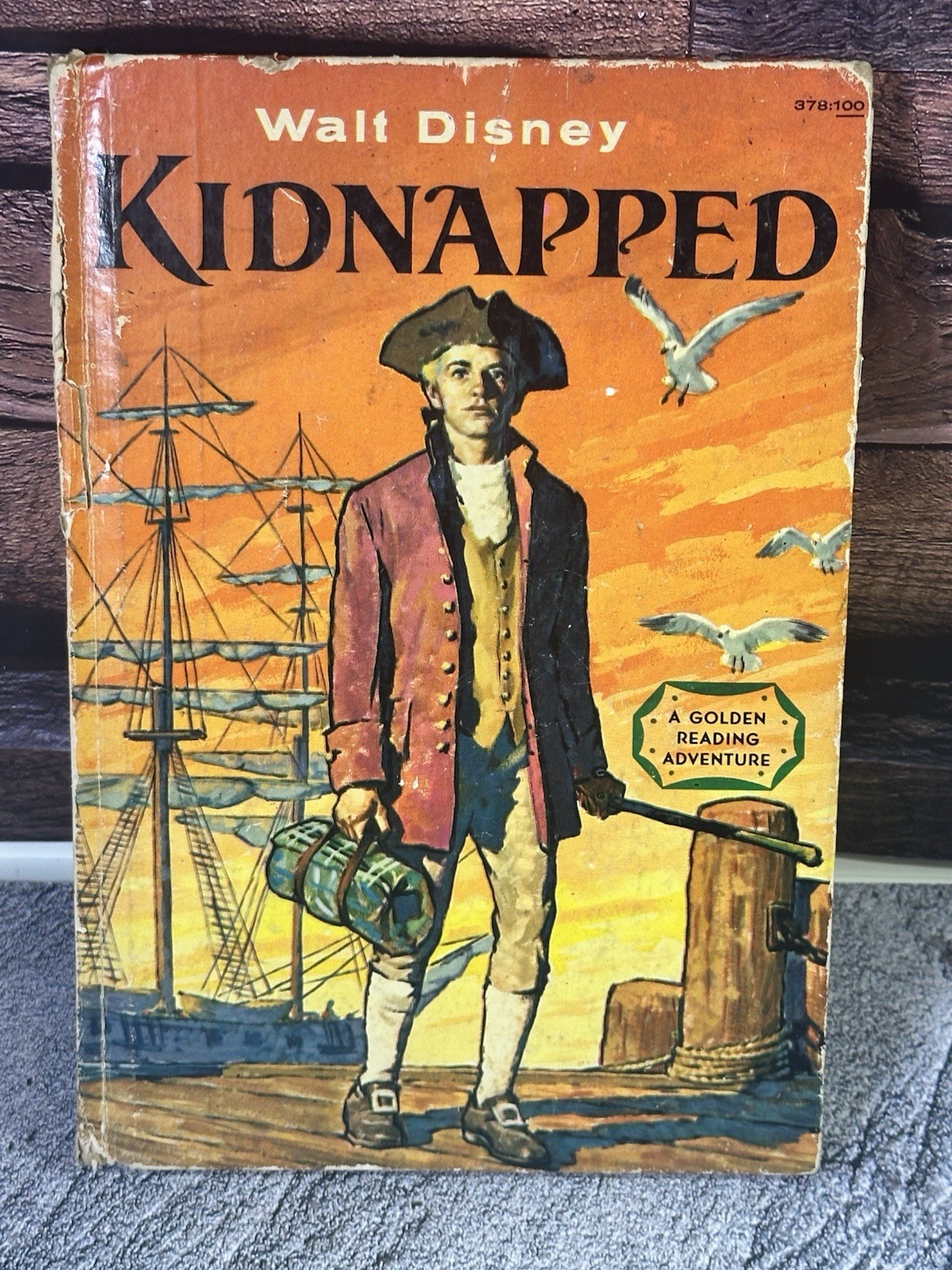 VTG 1960 Disney Kidnapped Golden Press Hardcover Book Robert Louis Stevenson