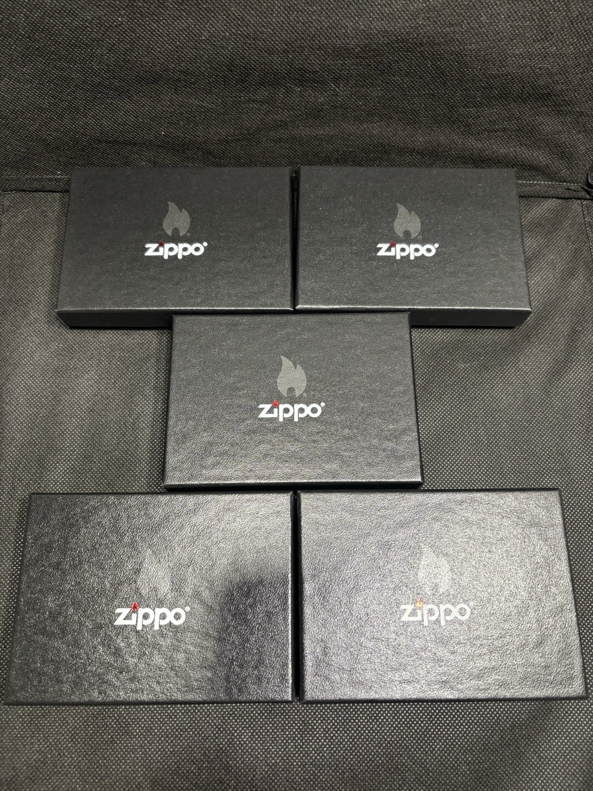 LOT 5-SET ZIPPO EMPTY BLACK INCLUDE 2 PSC ZIPPO LIGHTER DOUBLE-BOX LOT 5-SET ZIPPO EMPTY BLACK INCLUDE 2 PSC ZIPPO LIGHTER DOUBLE-BOX